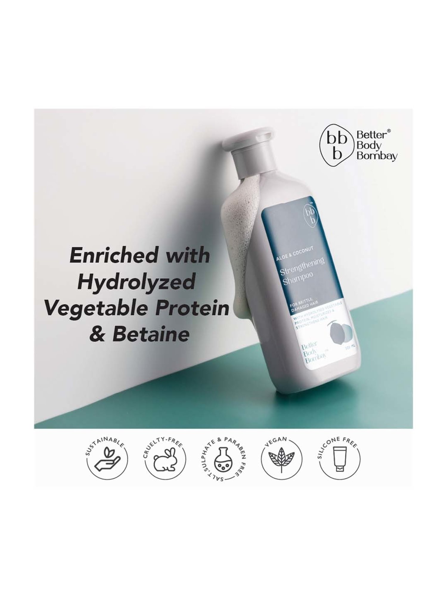 bbb Better Body Bombay Aloe & Coconut Strengthening Shampoo - 300 ml