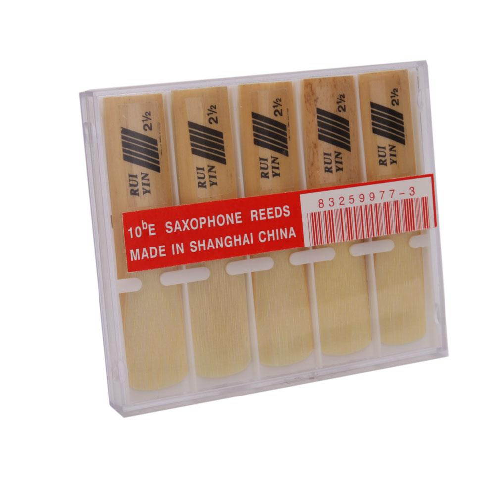 10 pcs Riyin Alto Sax Saxophone Reeds + Plastic Box