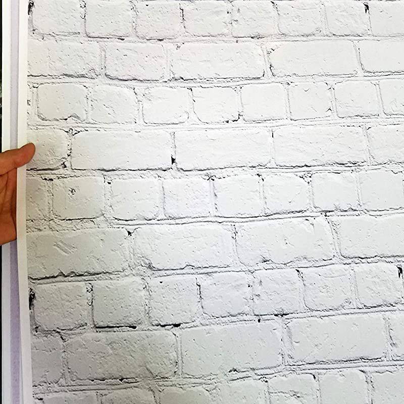 59"x79" White Brick Wall Photography Backdrop Vinyl Background for Pictures D-2504