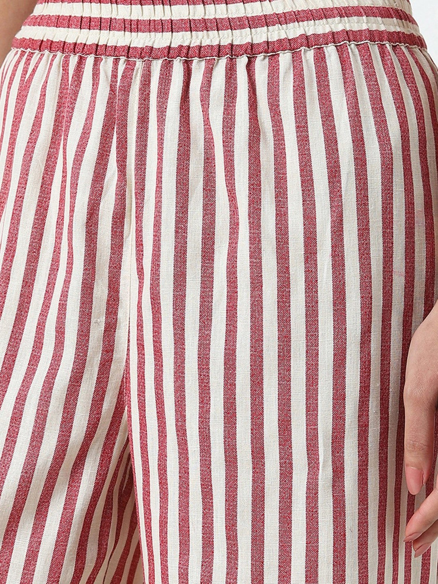 Castle Black Embroidered Palazzos