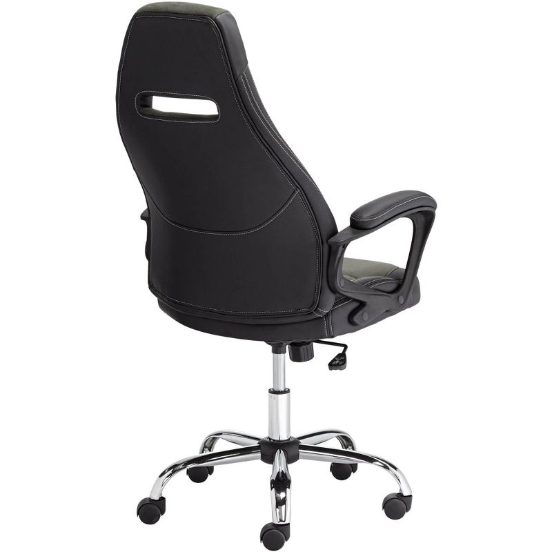 Mesh Sled Base Side Reception Chair with Flip Up Arms Black - Riverstone Furniture