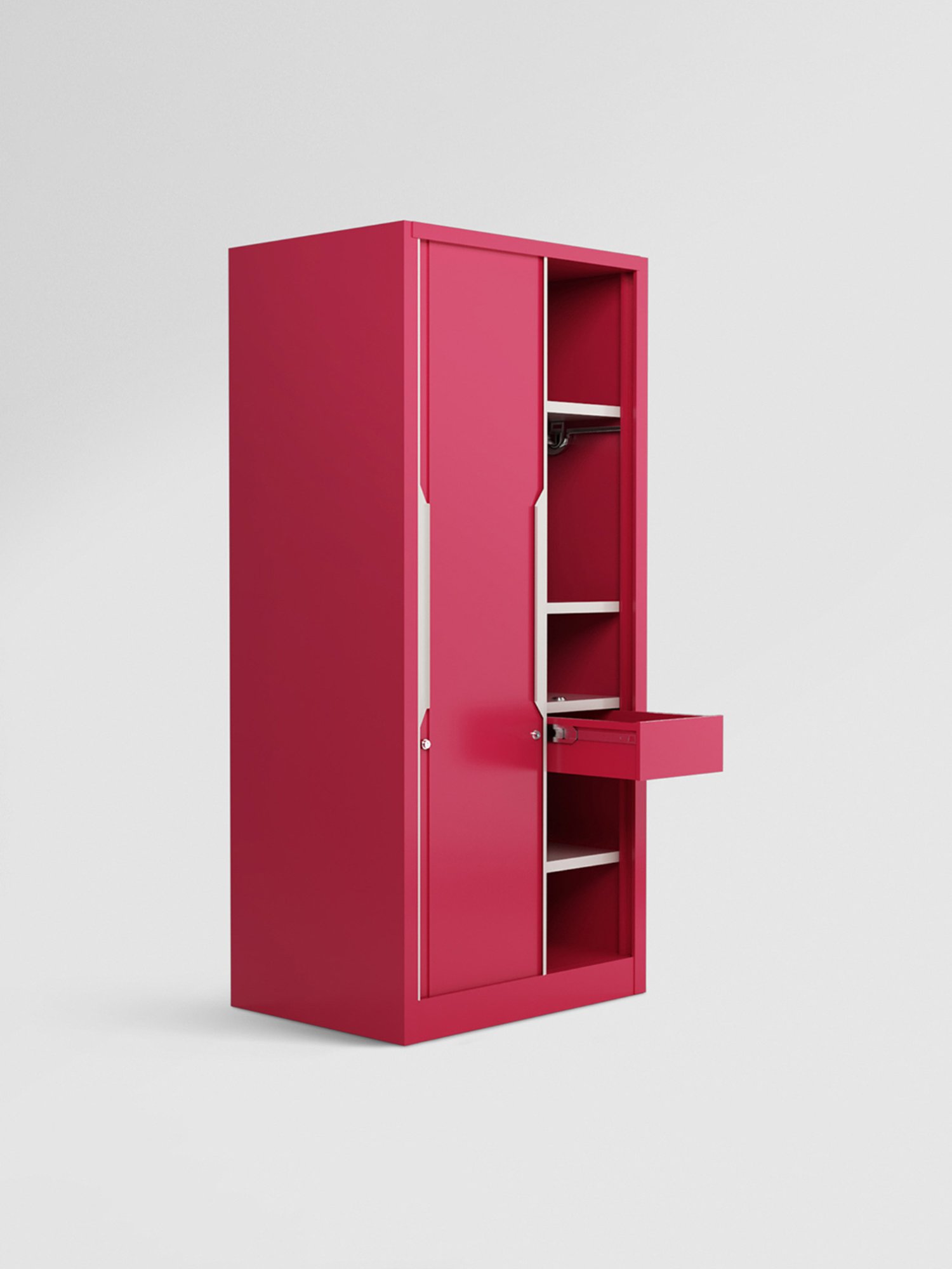 Home Basics 5 Dual Hook Chrome Plated Steel Over the Door Hanging Rack