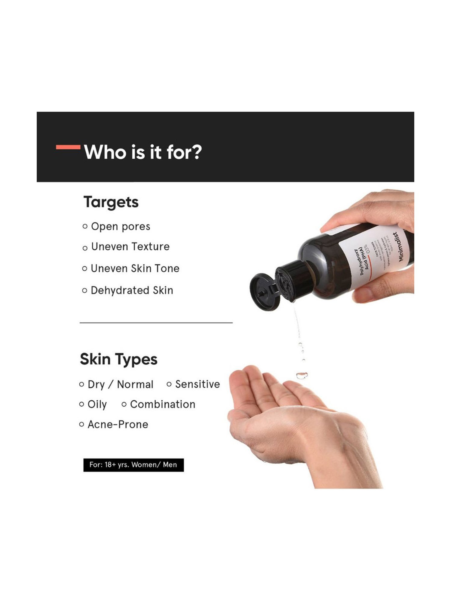 Minimalist Polyhydroxy Acid (PHA) 03% Face Toner - 150 ml