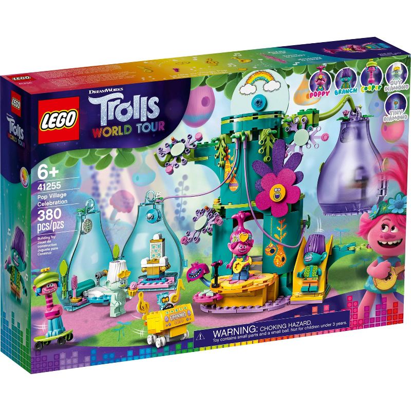 LEGO Trolls World Tour Pop Village Celebration Tree House Building Kit 41255