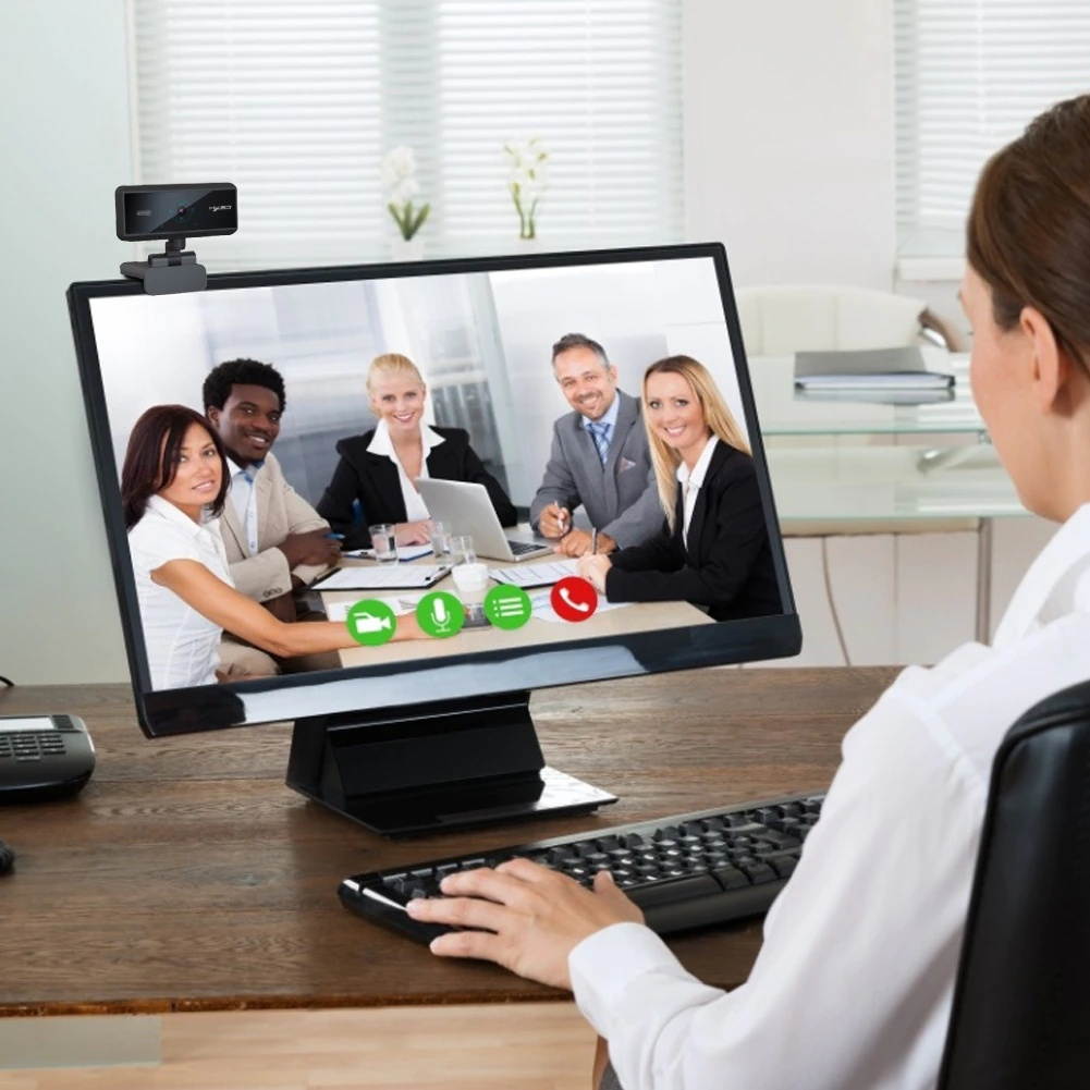 2021 New Full HD 1080P Webcam 1920 * 1080 Web Camera Auto Focus Webcam With Microphone For PC Computer Video Recording