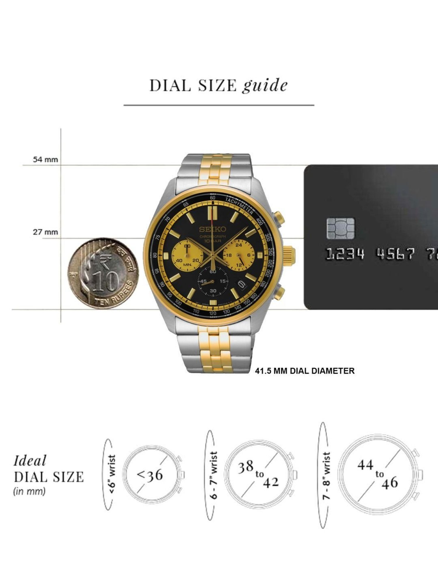 Seiko Dress SSB430P1-TQM Analog Watch for Men