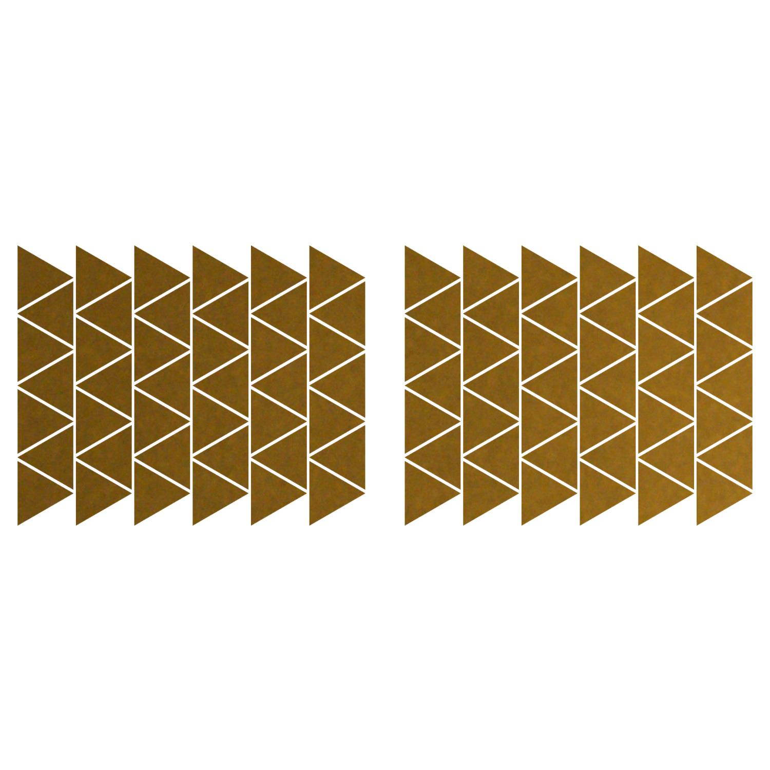 LiteMark 3.5 Inch White Triangle Decals - Pack of 30