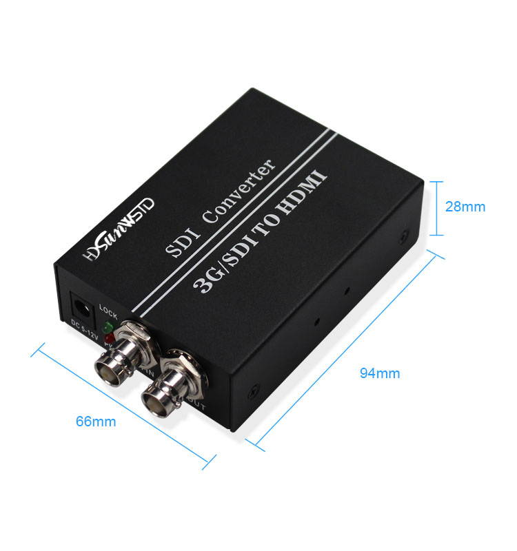 SDI To HDMI Converter HD/3G/SD-SDI To HDMI Adapter Support 1080P For HD Monitor SDI to HDMI converter with SDI loop