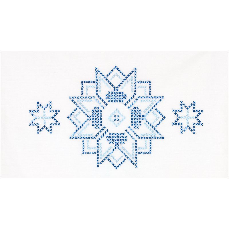 Jack Dempsey Stamped Pillowcases W/White Perle Edge 2/Pkg-XX Star