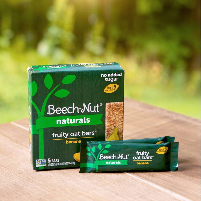 Beech-Nut Toddler Snack Banana Fruity Oat Bars - 15ct