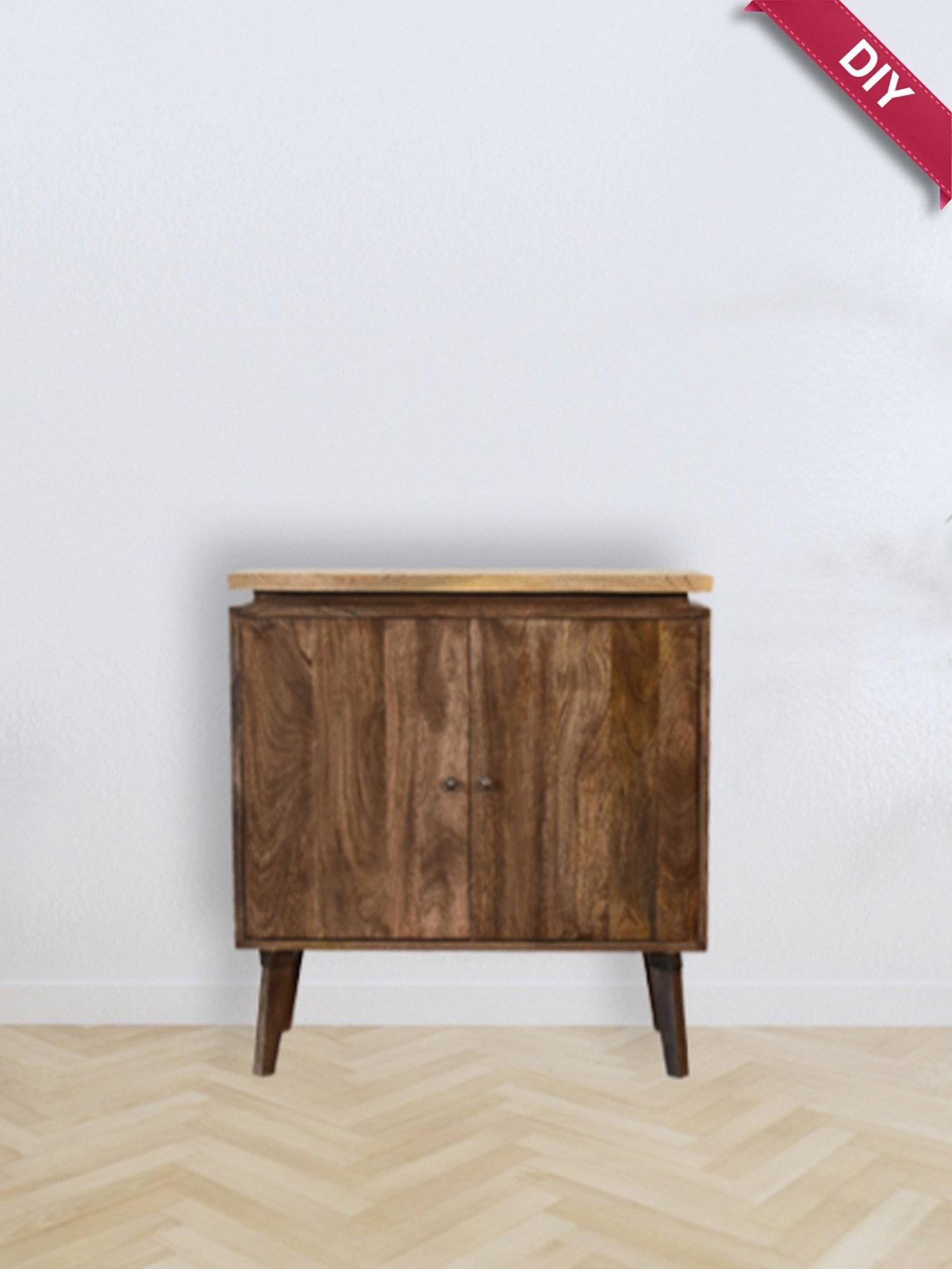 Artisan Furniture Platform Brown Wood Cabinet