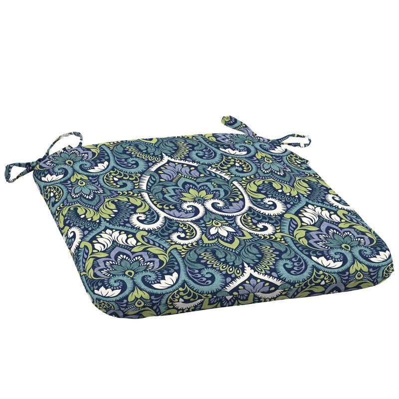 Arden Selections 2pk Aurora Outdoor Seat Pad Sapphire Blue