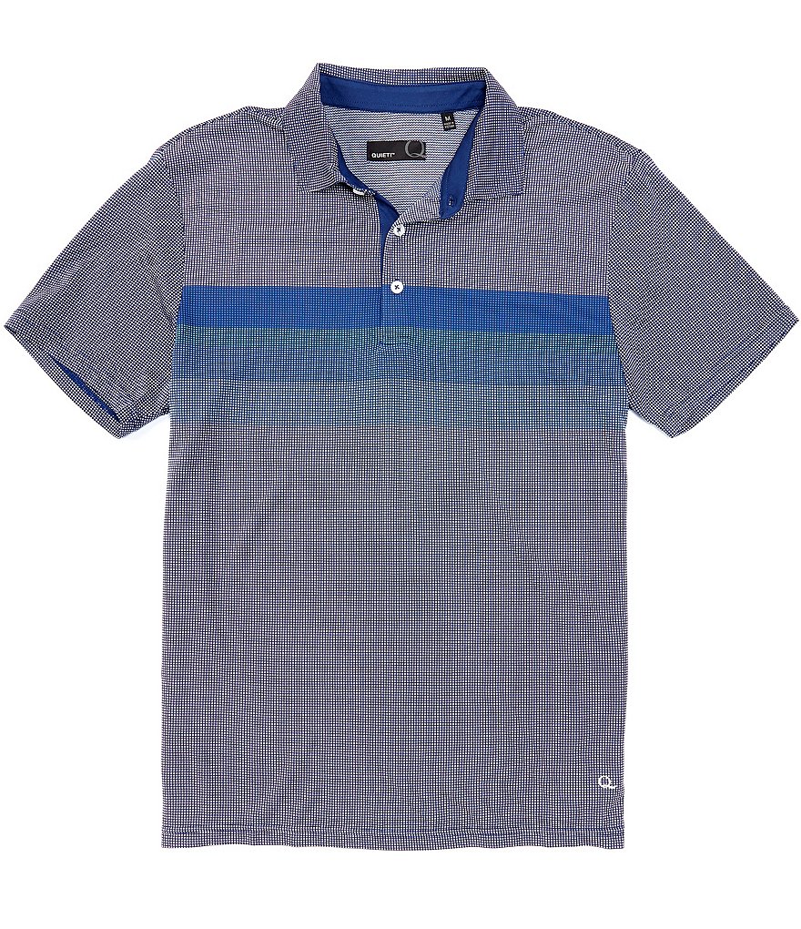 Visconti Petal Print Short-Sleeve Polo Shirt