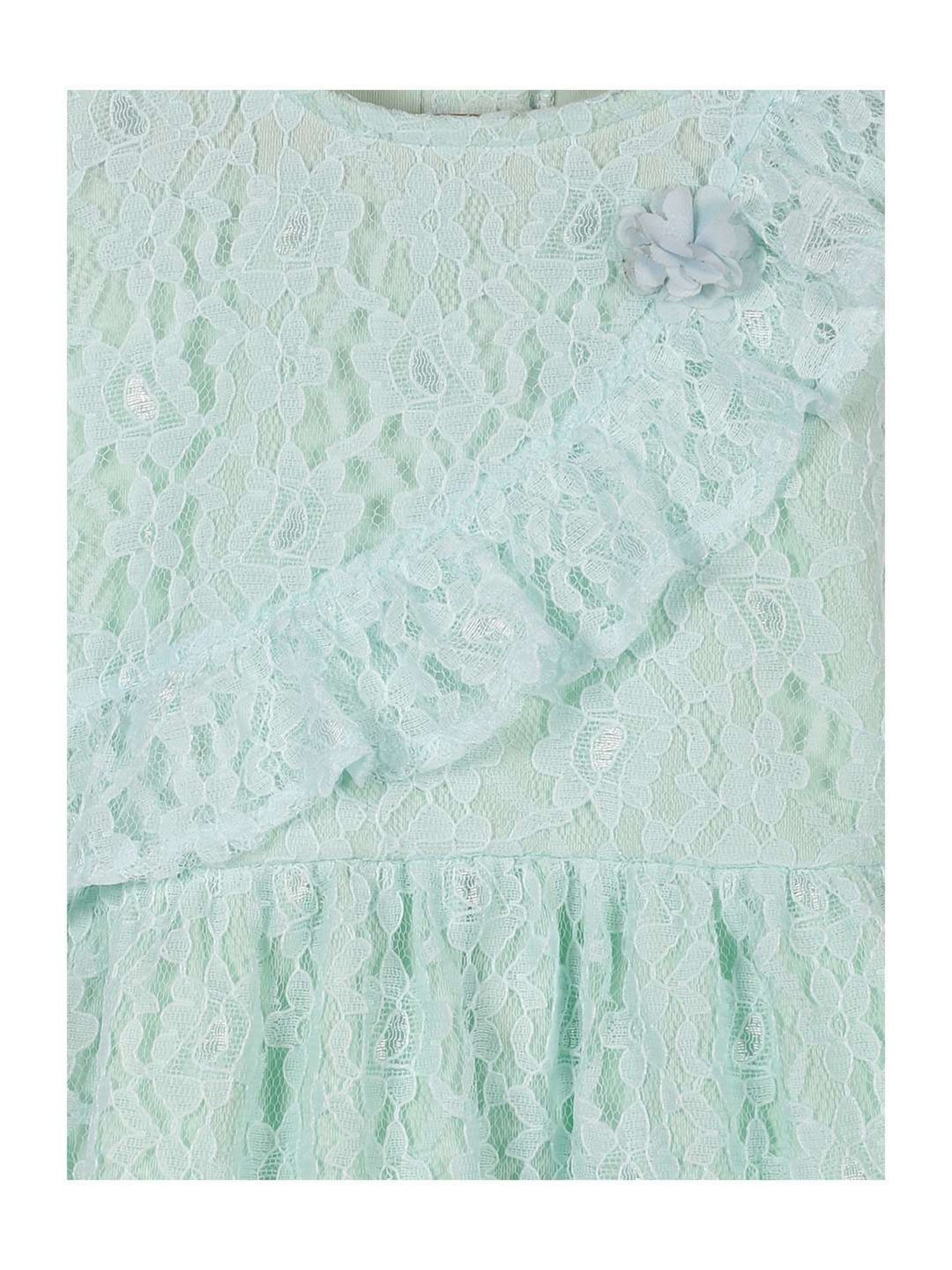 Plum Tree Kids Blue Textured Pattern Dress