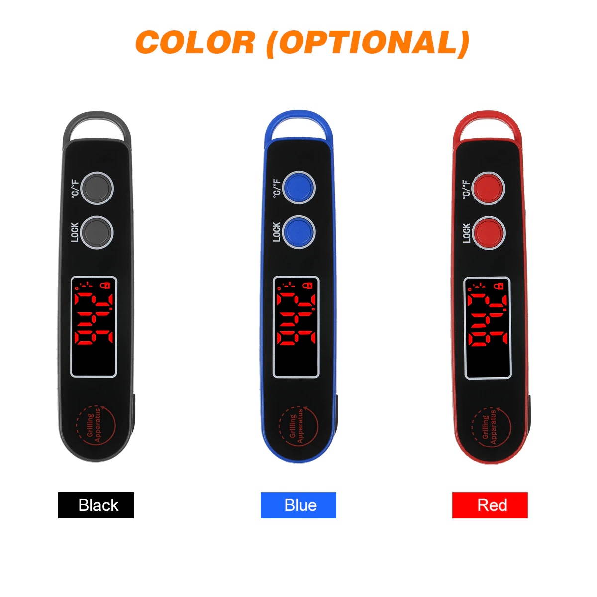 Digital Food Temperature Meter 1.9-inchInstant Read Meat Soup Beverage Food Thermometer Folding Probe Cooking Thermometer