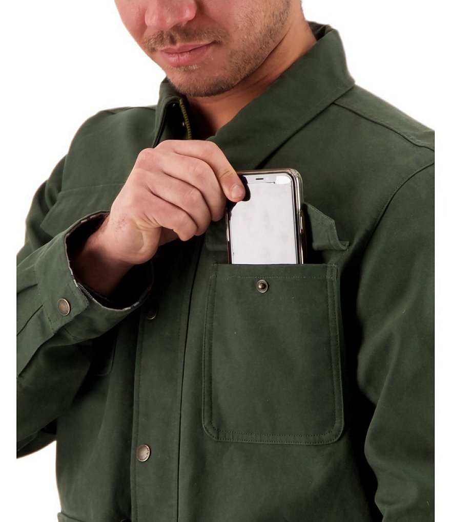 Obermeyer Oliver Waxed Cotton Flannel lined Jacket