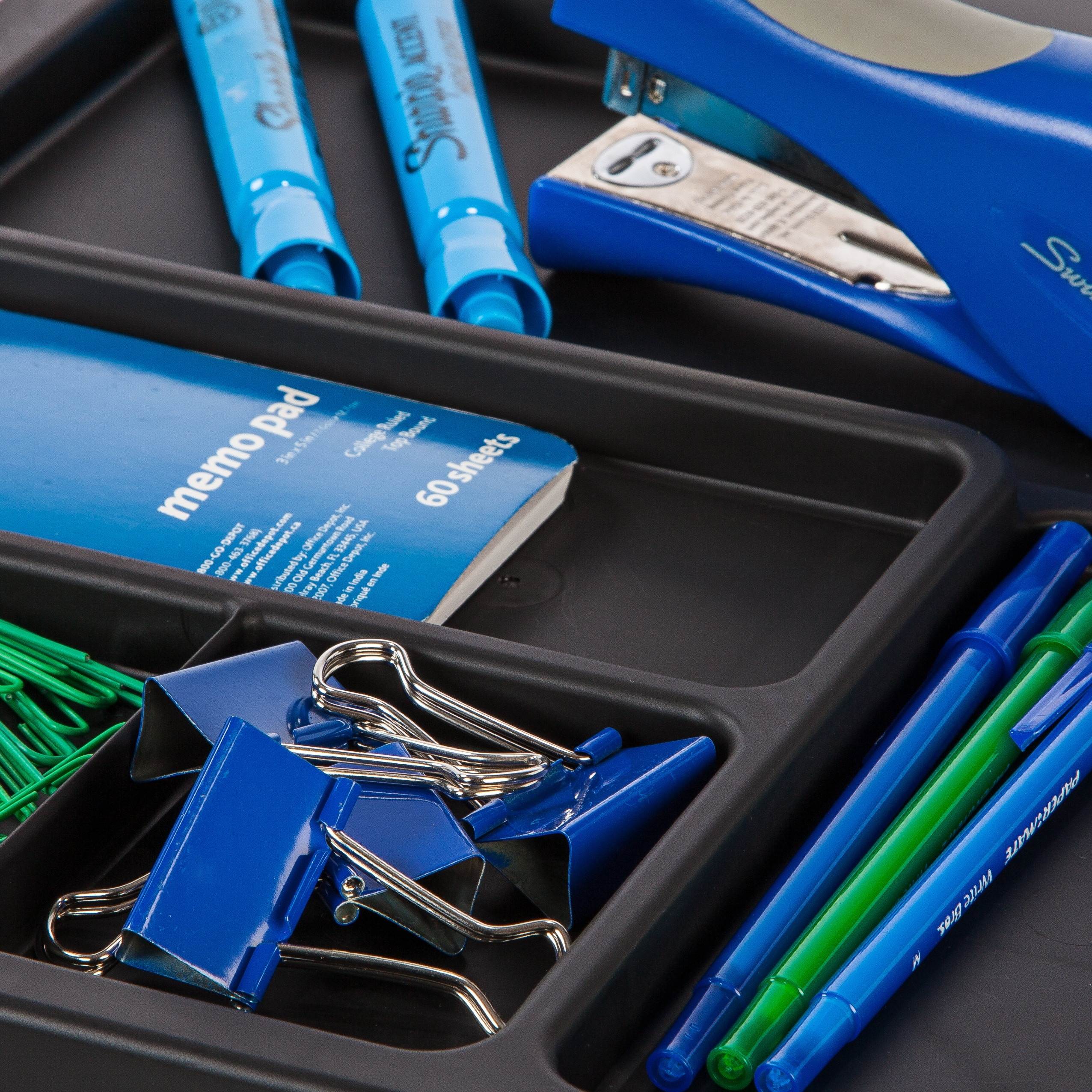 IRIS Medium 3-Drawer Cart with Organizer Top, 1 Pack, Black