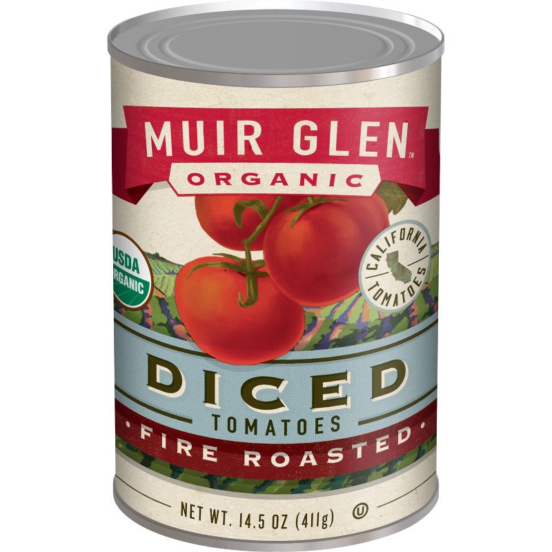 Muir Glen Fire Roasted Diced Tomatoes - 14oz