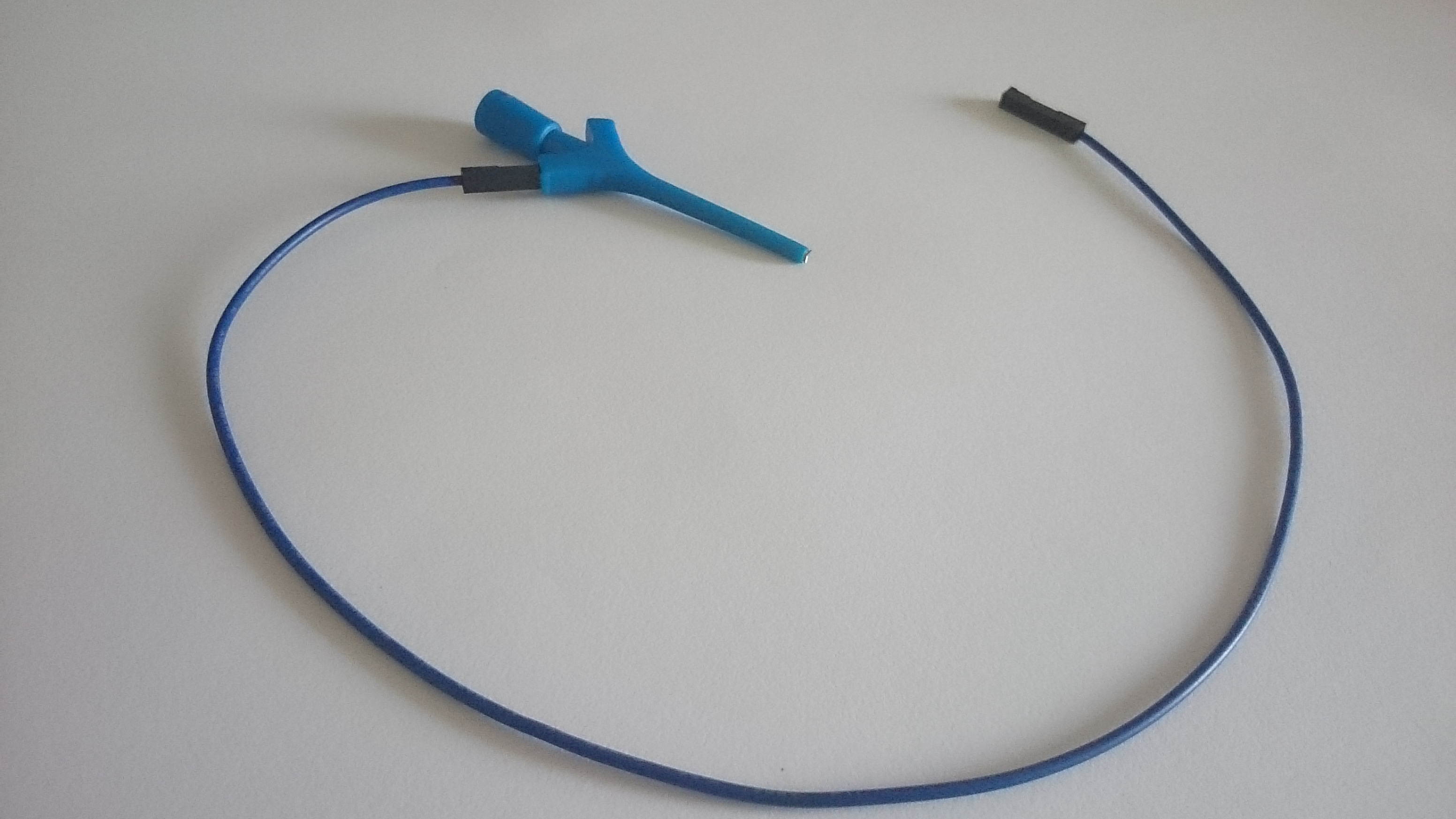 WWH-5Pieces Test clip with pin connection for equipment testing blue