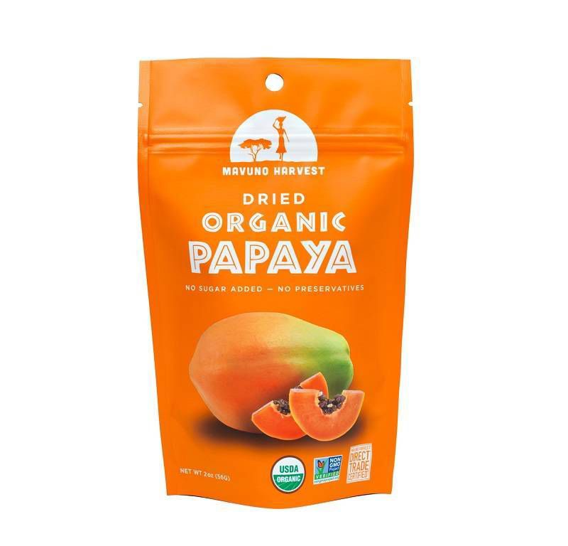 Dried Organic Papaya Fruit - 2oz - Mavuno Harvest