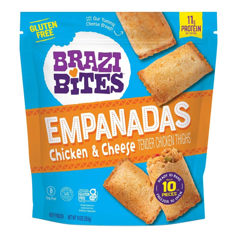 Brazi Bites Chicken & Cheese Frozen Empanadas - 10oz