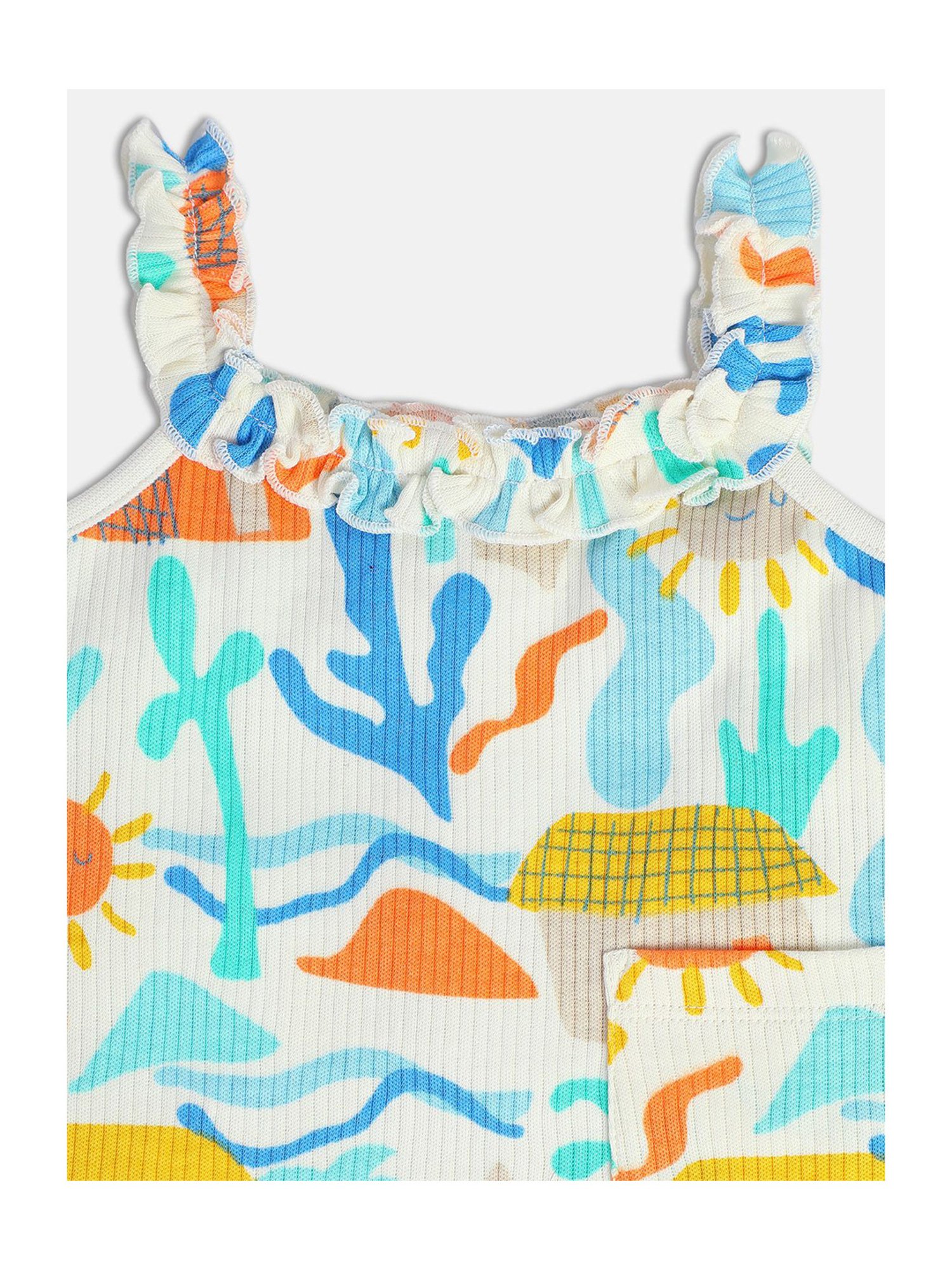 Ed-a-Mamma Baby Blue Printed Top