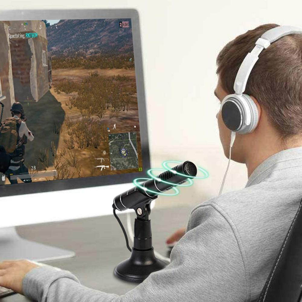Depusheng USB Condenser Microphone Laptop Desktop PC Computer Microphone for Games, Streaming Broadcast, Skype, YouTube Videos, Chatting