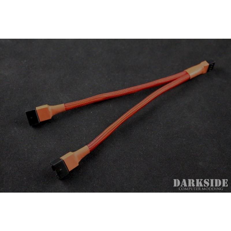 Darkside 4-Pin Dual Fan Power Y-Cable Splitter - Red UV (DS-0473)