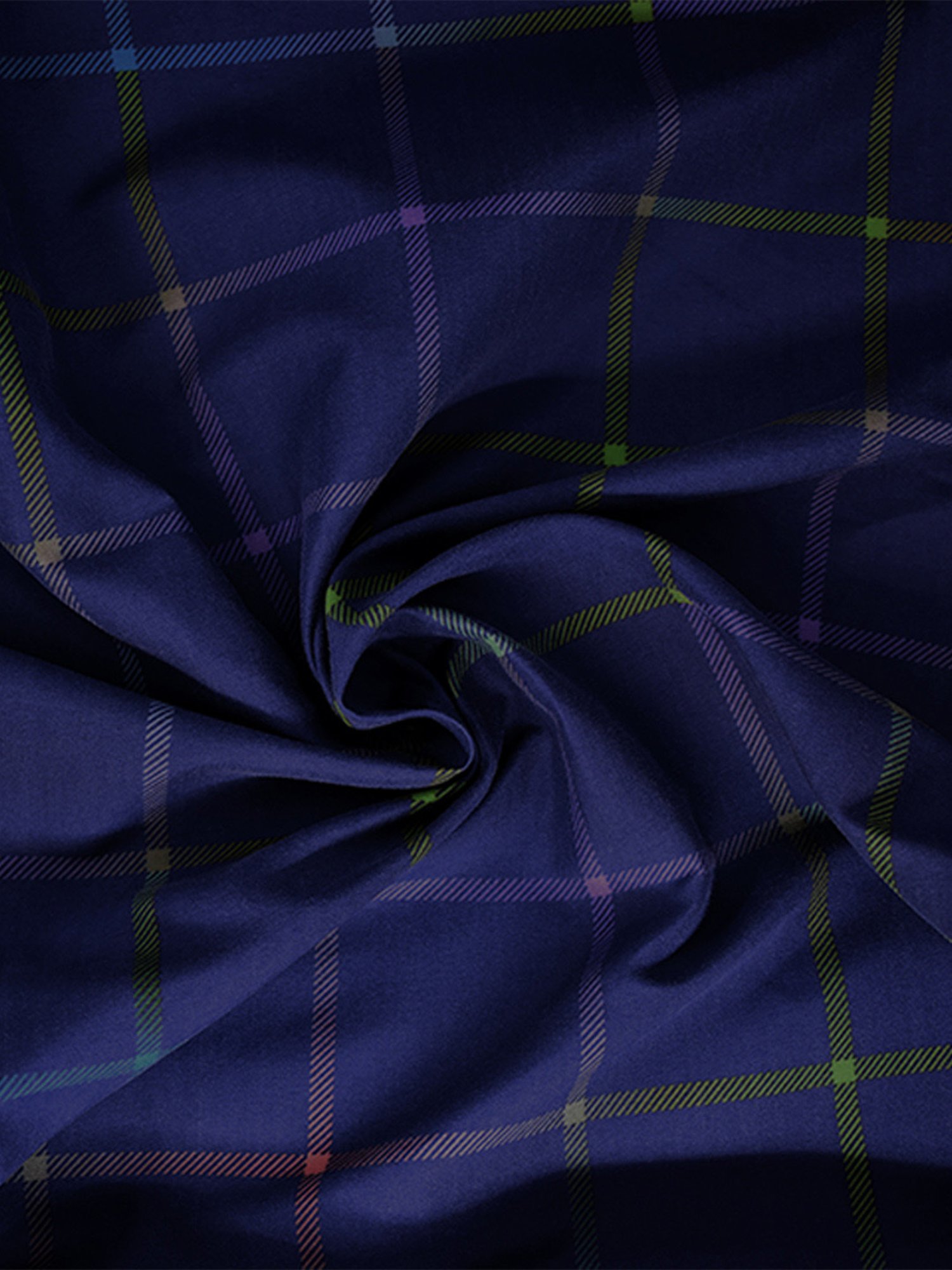 Stoa Paris Urbain Geometric Dark Blue 230 TC Microfibre King Duvet Cover with 4 Pillow Covers