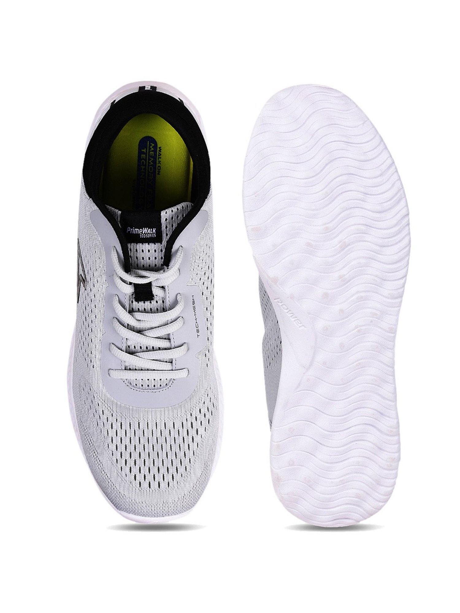 Power by Bata Men's PRIME WALK 100 Grey Running Shoes