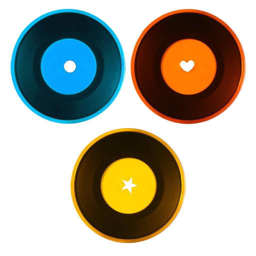 polaroid color filter set with 3 special effect magnetic filters for polaroid snap. red heart, orange star, blue circle perfect creative work and play