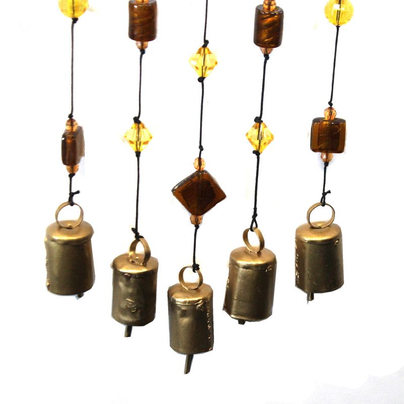 Home & Garden 29.0" Sunflower Windchime Glass Beads Ganz  -  Bells And Wind Chimes