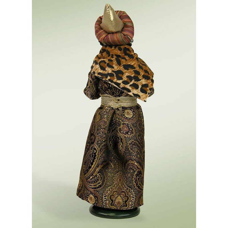 Byers Choice 13" Golden Garbed Wise Man with Gold Christmas Caroler Figure