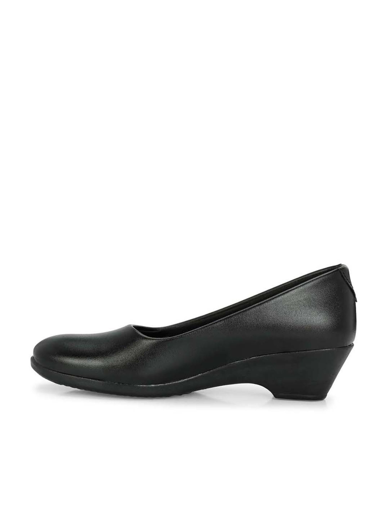 Eego Italy Women's Black Wedge Pumps