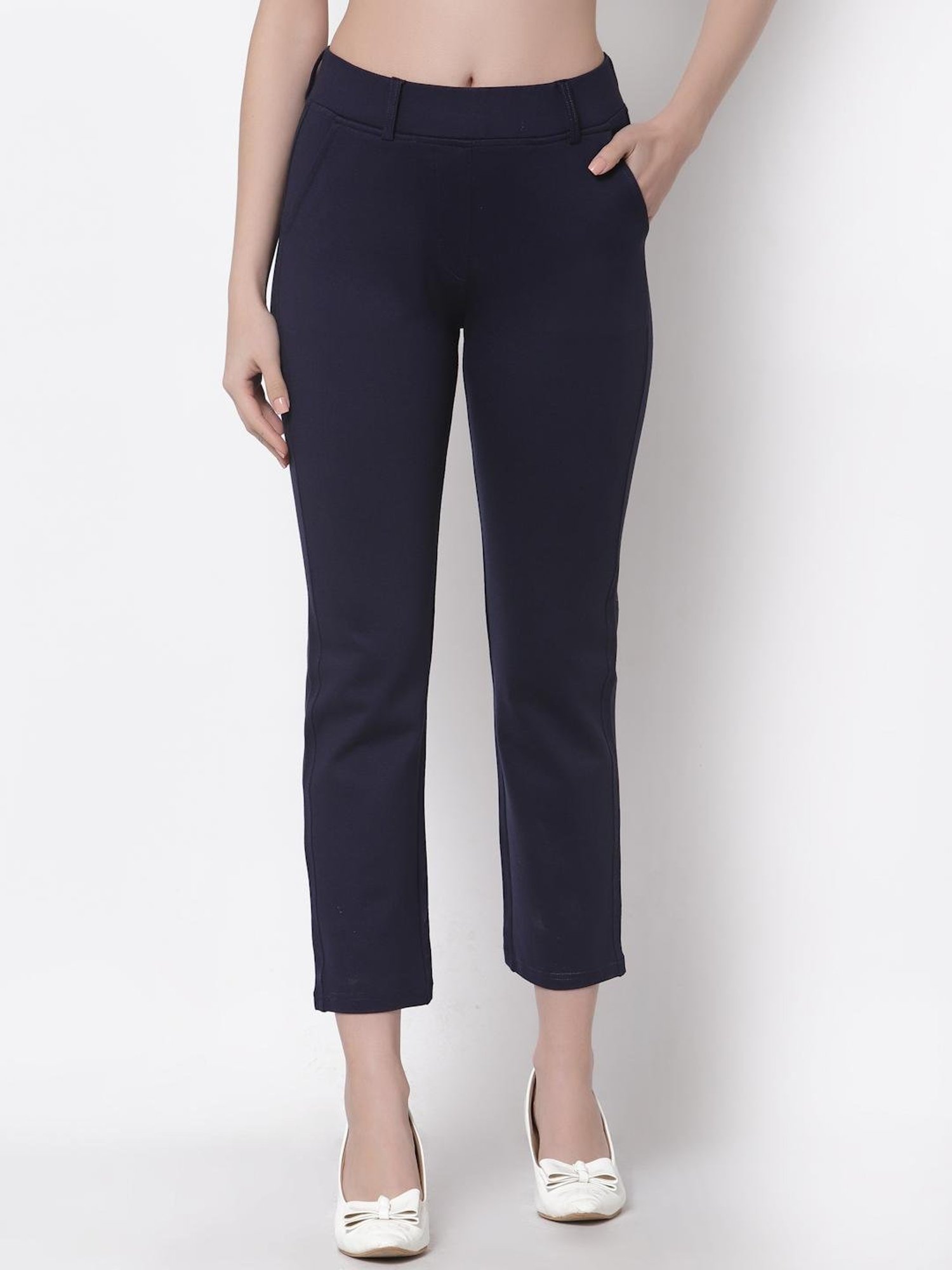 Westwood Navy Straight Fit Jeggings