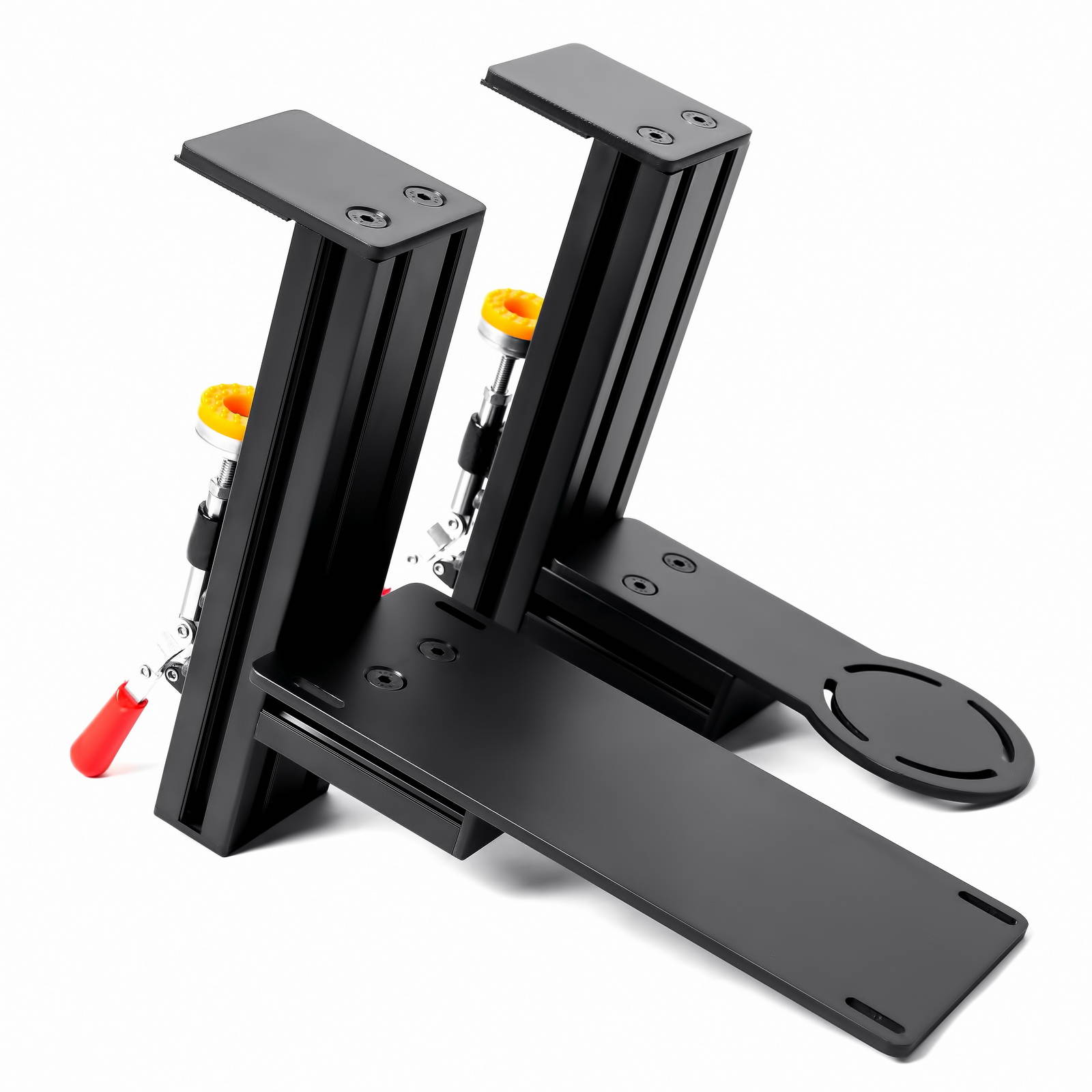 Table Mounts Desk Mount - Ergonomic Game Controller Holder, Table Mount Support for Flight Sim Joystick - Compatible with Thrustmaster HOTAS Warthog - With Soft Rubber Pads & Installation Bolts