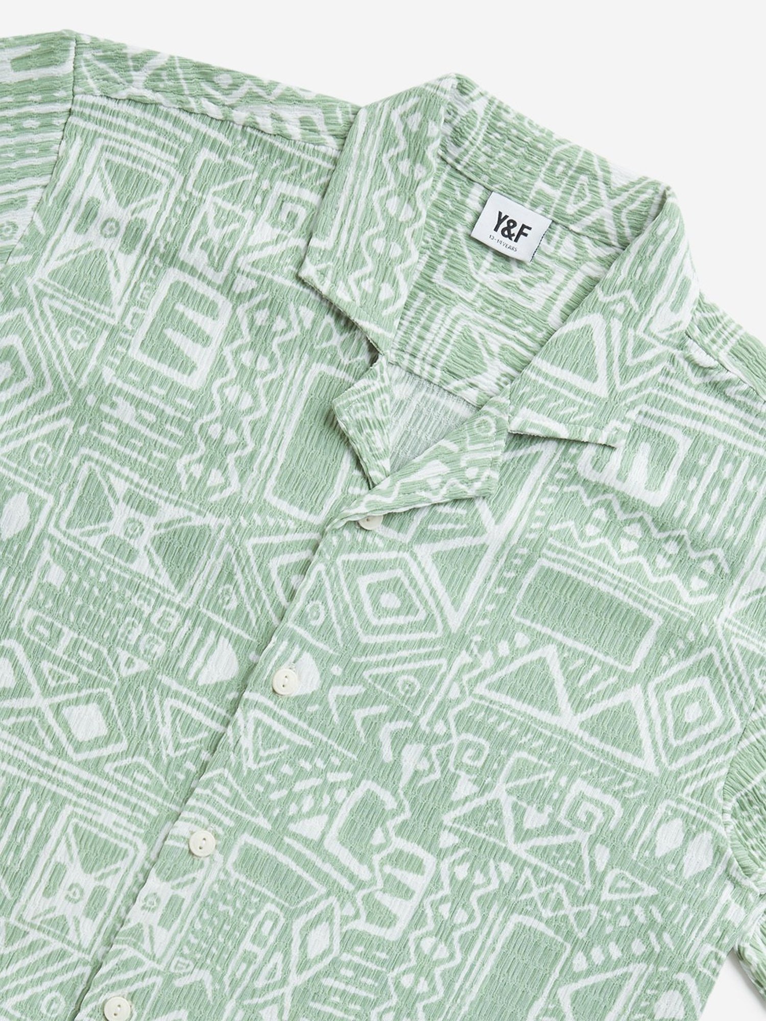 Y&F Kids by Westside Sage Abstract Design Resort-Fit Shirt