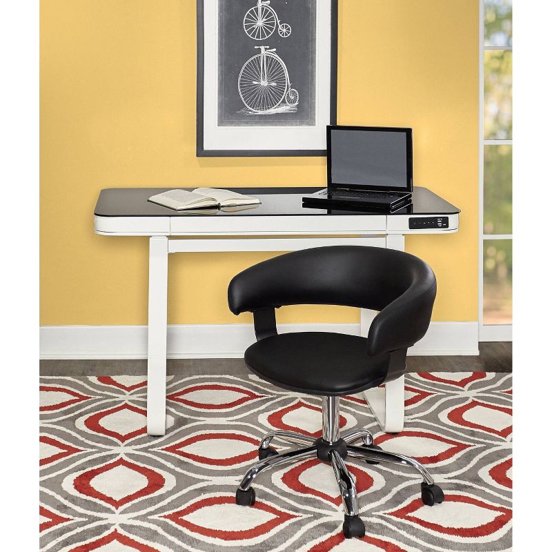 5'x7' Geometric Area Rug Gray - Linon