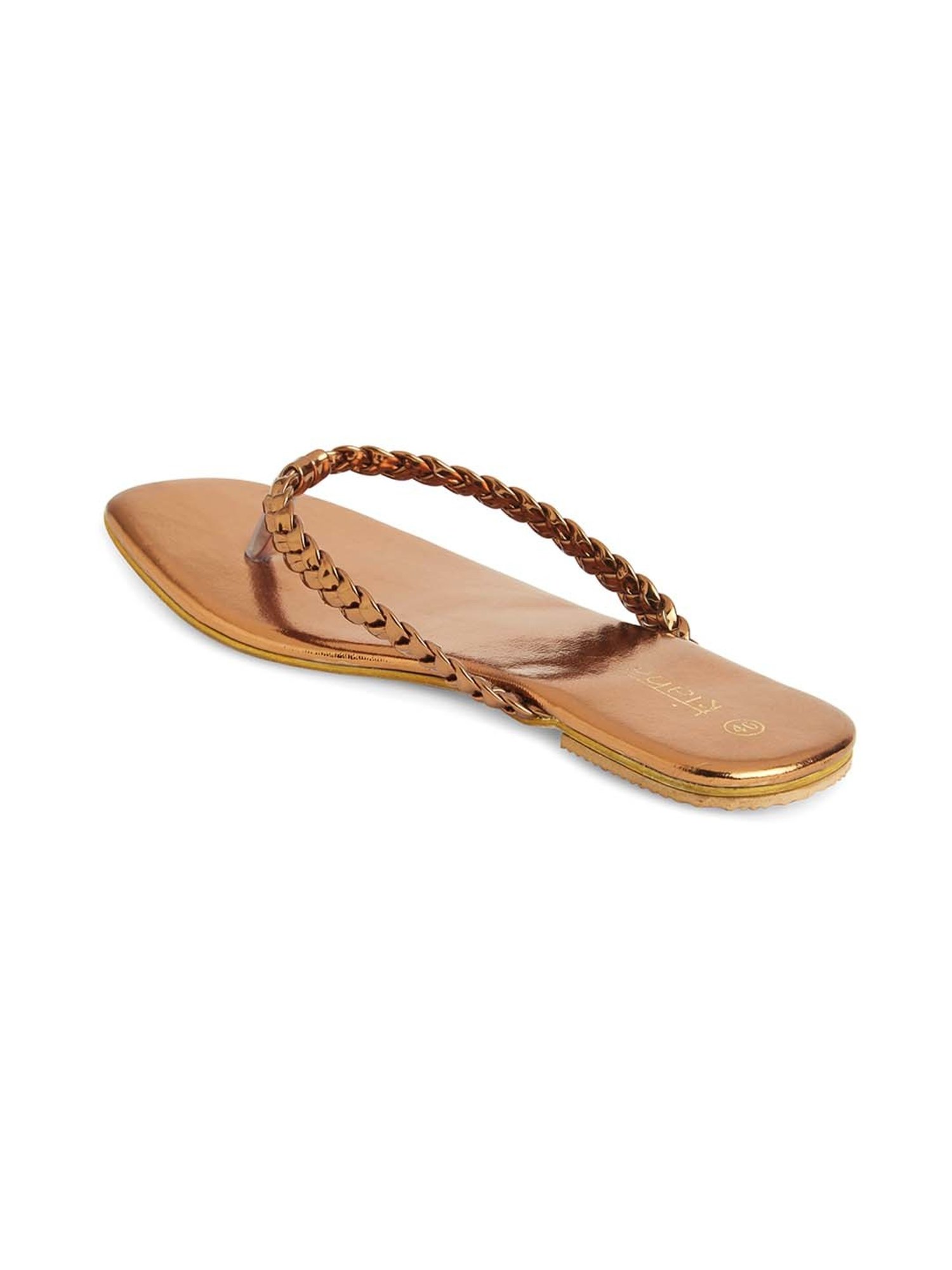 Kiana Women's Gold Thong Sandals