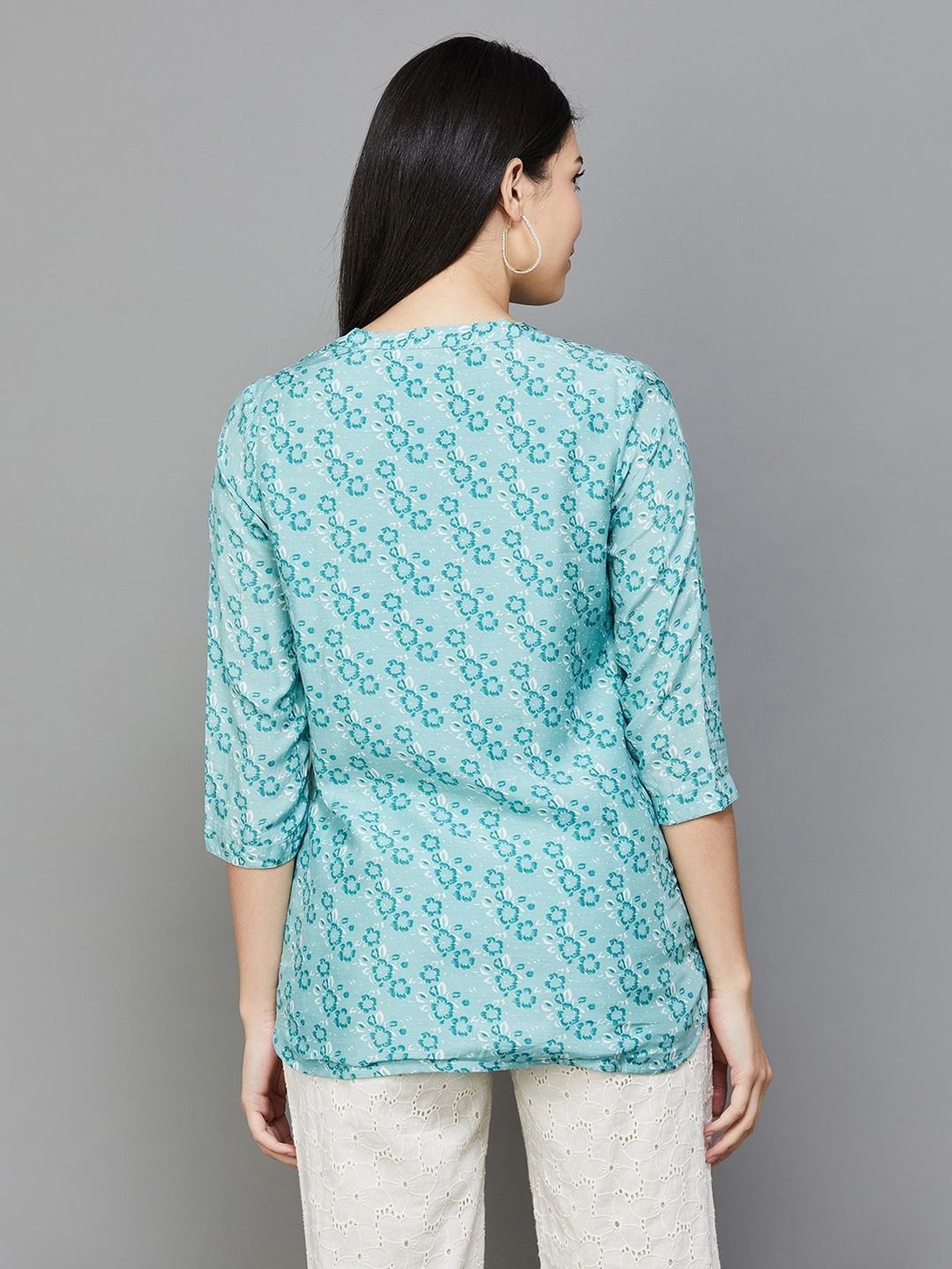 Melange by Lifestyle Blue Printed Tunic