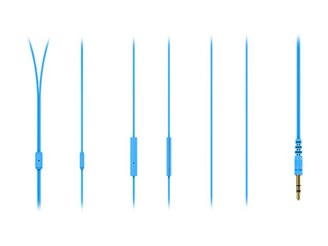 Fuji Labs Blue AUFJ-SQNMS101BL Sonique SQ101 Designer In-Ear Headphones