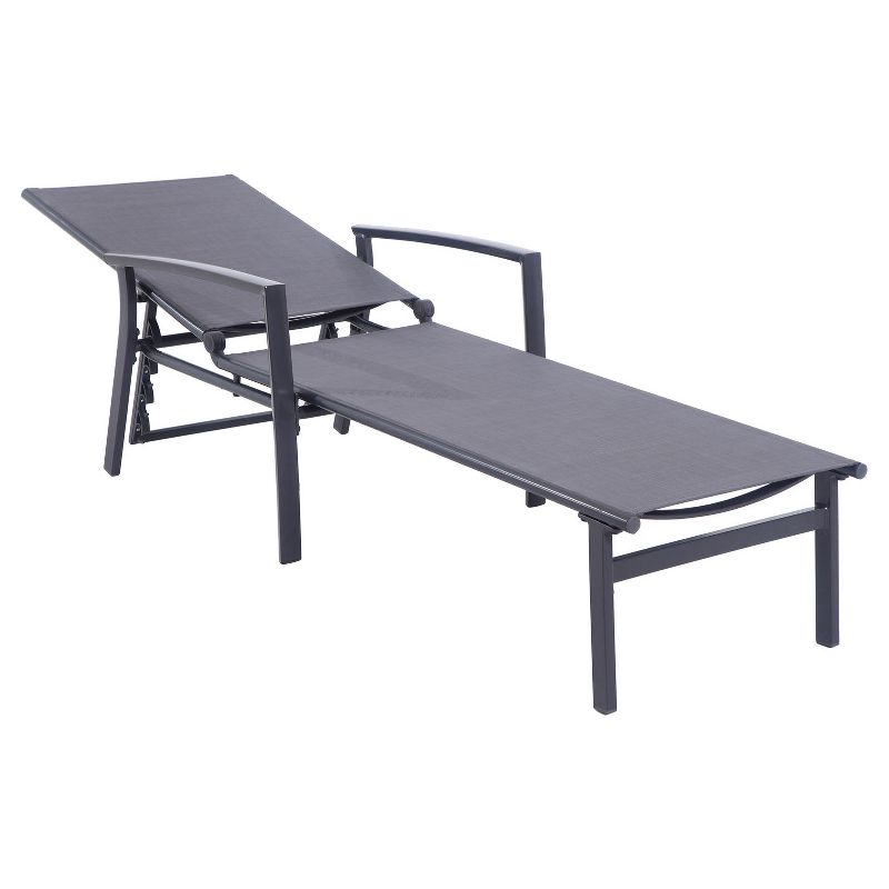 Nova Chaise Lounge - Gray - Hanover