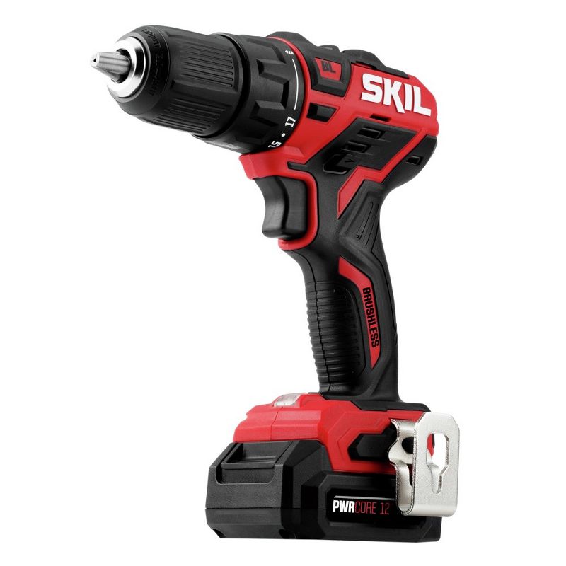 Skil DL529002 12V PWRCore 12 Lithium-Ion Brushless 1/2 in. Cordless Drill Driver Kit (2 Ah)