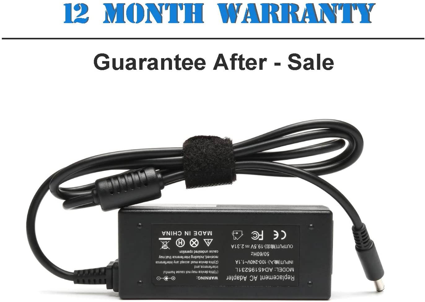 45W 19.5V 2.31A Laptop Charger Adapter for Dell Inspiron 15-5000 15-3000 13-7000 5551 5555 5558 5559 5565 5567 3551 3552 3565 3567 7347 7348 7352 7353 XPS13 9370 9360 9350 9343 L321X Power Supply Cord