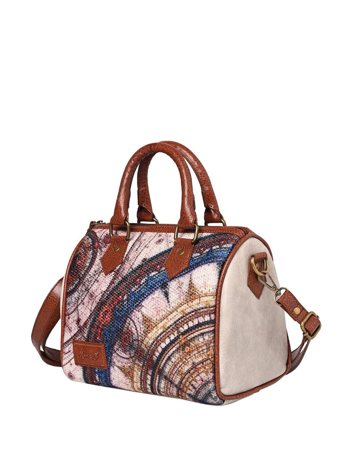Mona B Astro Multicolor Printed Small Handbag