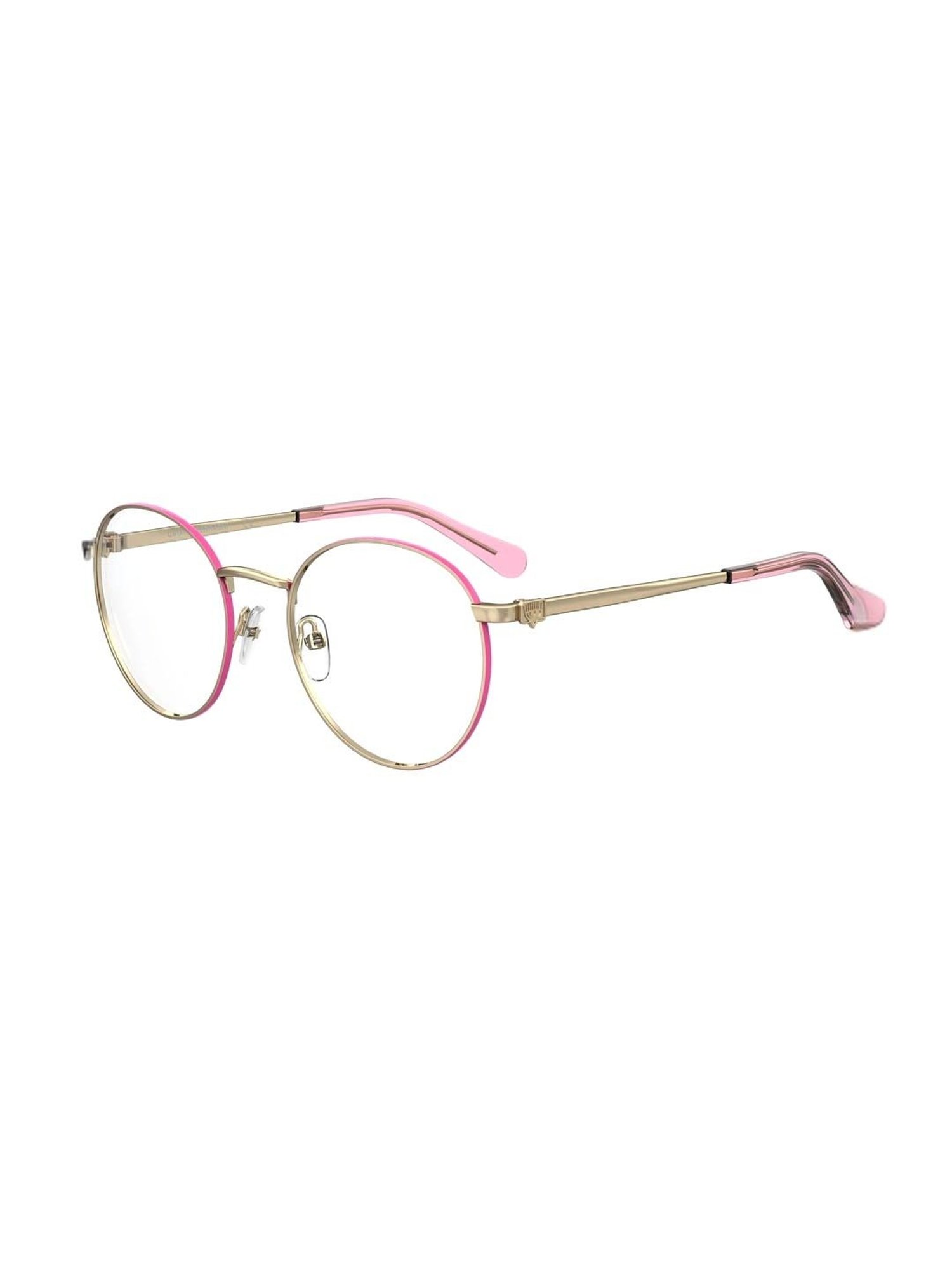 Chiara Ferragni Pink Oval Eye Frames for Women