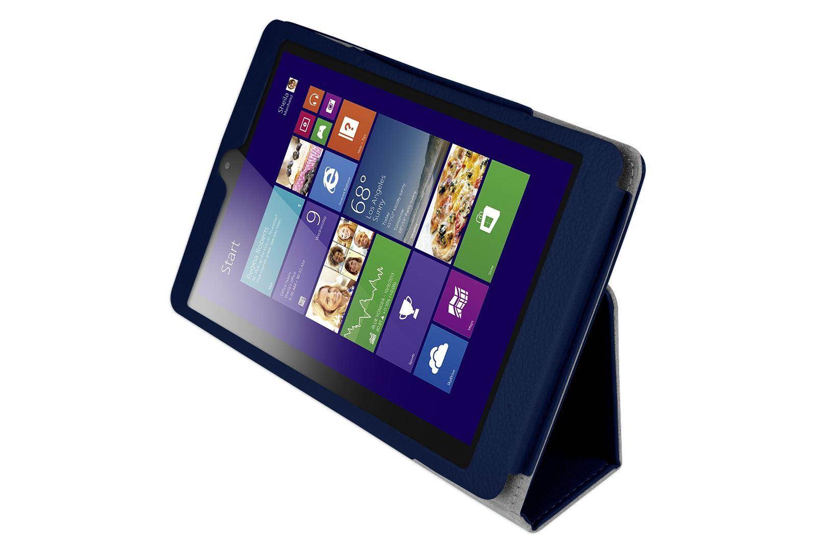 Hellfire Trading Magnetic PU Leather Case Cover for Lenovo MiiX 3 7.85" Tablet - Blue