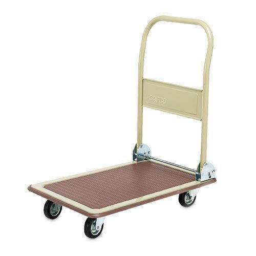 FoldAway Platform Trucks, 700lb, 18 1/2" x 28 1/2" x 32", Tropic Sand/Brown