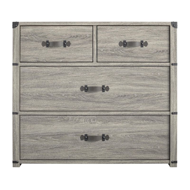 Nova 4 Drawer Storage Dresser - Grey Oak