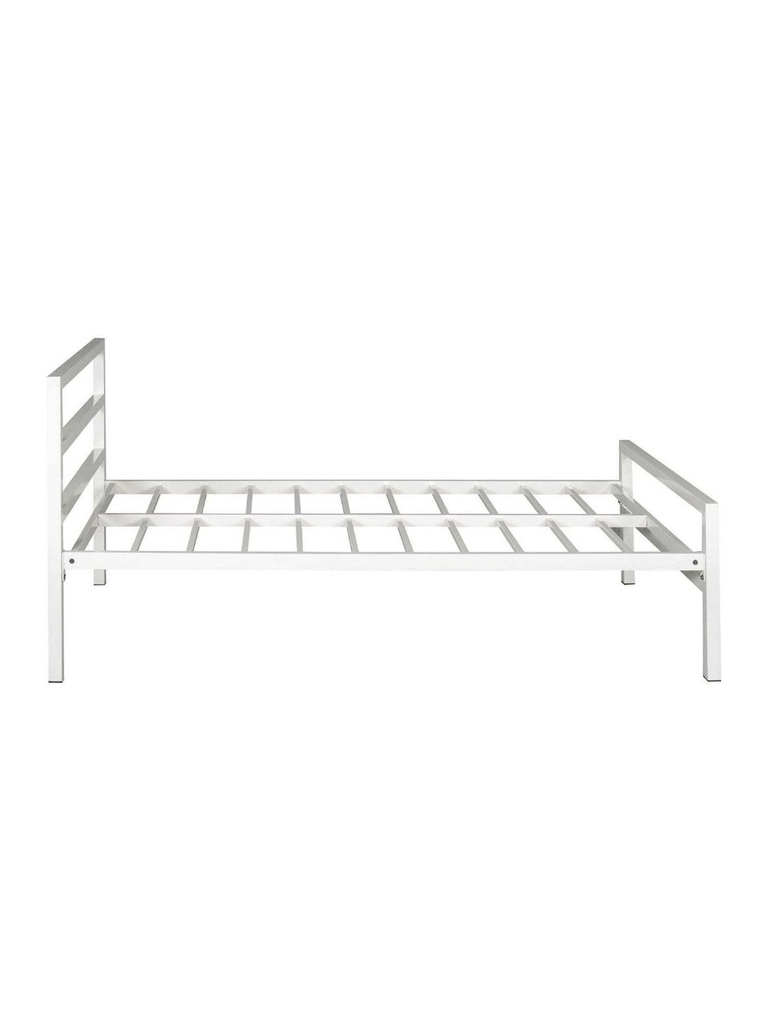 Doctor Dreams by Nilkamal White Metal Single Striker Bed